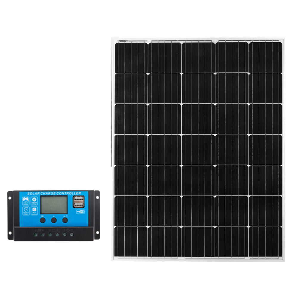 Mobi 350W Fixed Solar Panel Mono Cell With 20A 12V 24V PWM Regulator USB - Sunyee