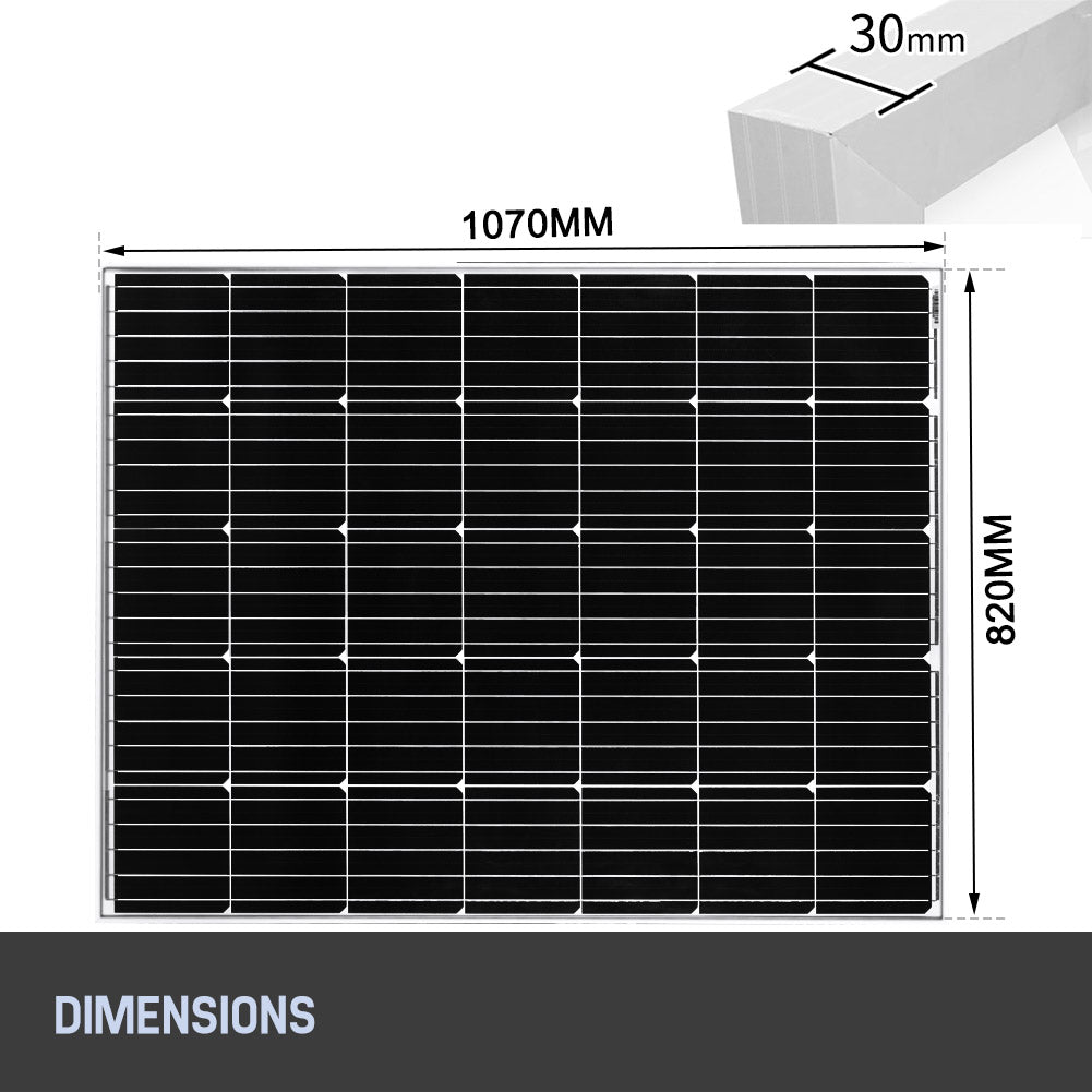 Mobi 350W Fixed Solar Panel Mono Cell With 20A 12V 24V PWM Regulator USB - Sunyee