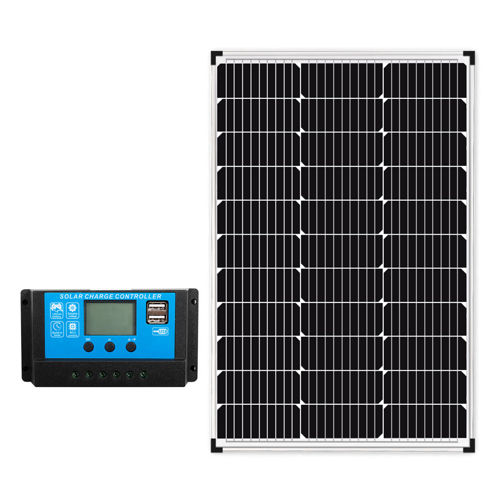 Mobi 12V 250W Solar Panel Kit Mono Fixed Caravan Camping Power Battery Charging