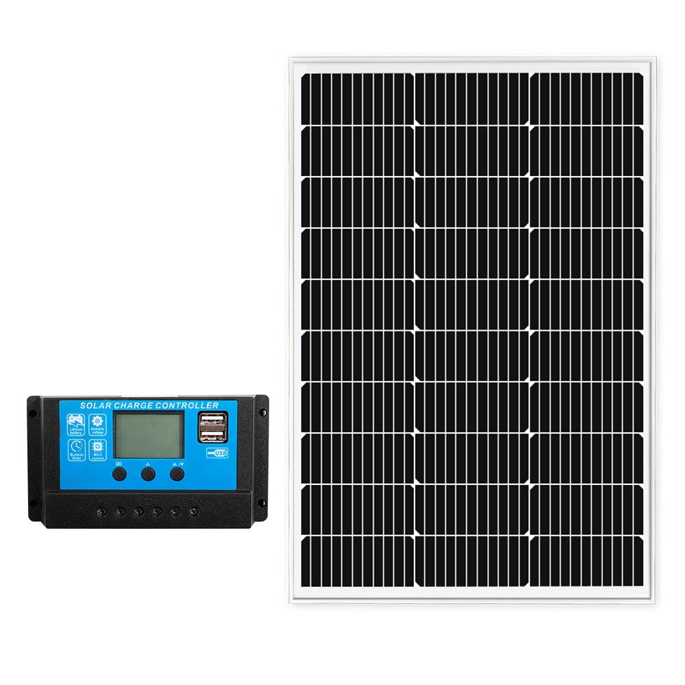 Mobi 12V 250W Solar Panel Kit Mono Fixed Caravan Camping Power Battery Charging - Sunyee