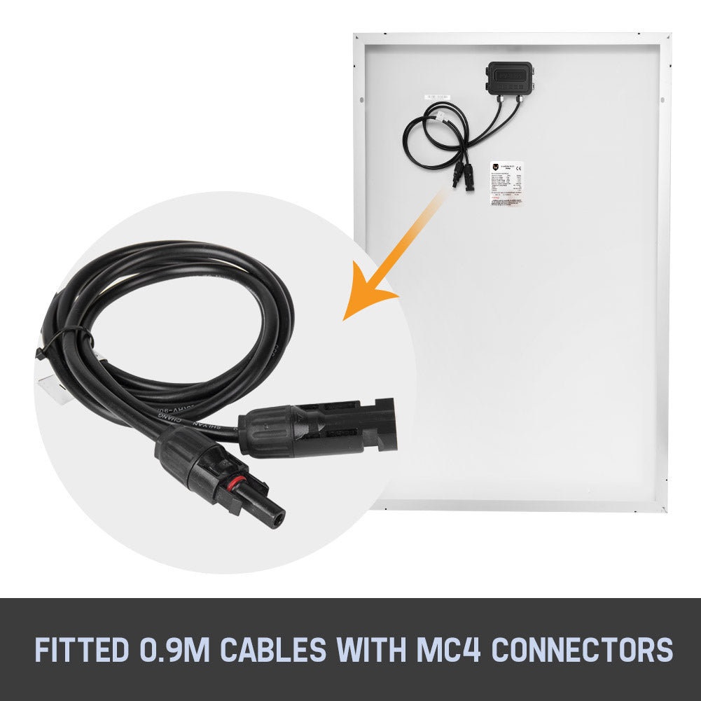 Mobi 12V 250W Solar Panel Kit Mono Fixed Caravan Camping Power Battery Charging - Sunyee