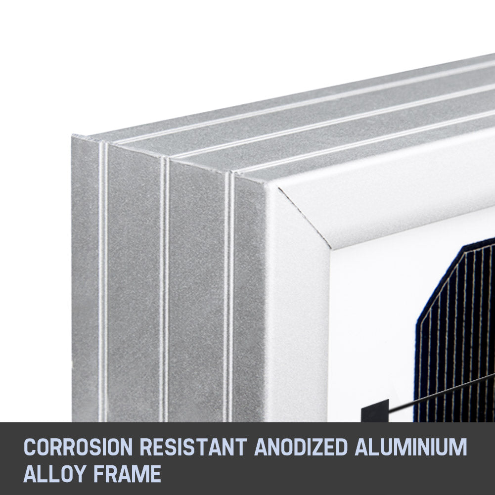 Mobi 12V 250W Solar Panel Kit Mono Fixed Caravan Camping Power Battery Charging