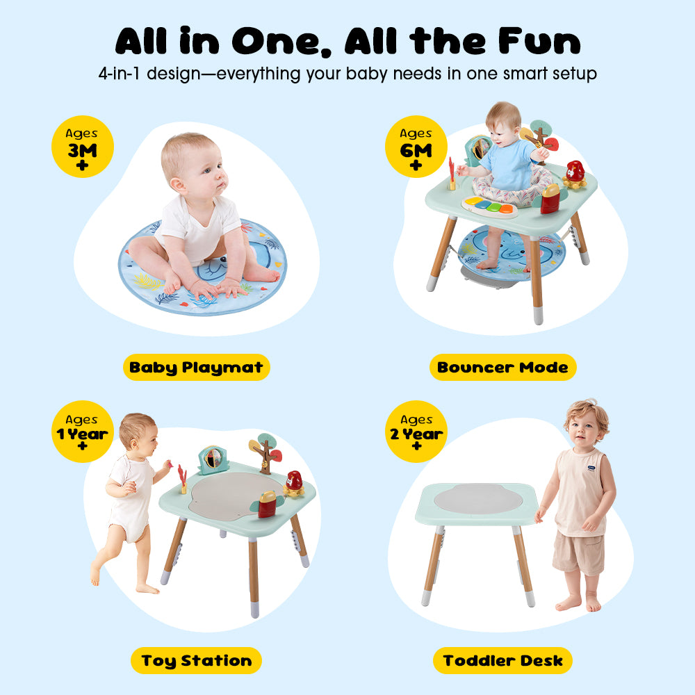 PlayPals Baby Activity Center Jumper 360° Rotary Seat 5 Adjustable Heights - Sunyee