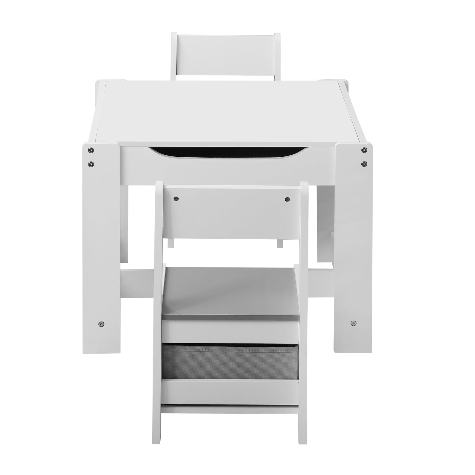 Oikiture Kids Table and Chairs Set Activity Play Study Desk w/ Toys Storage Box - Sunyee