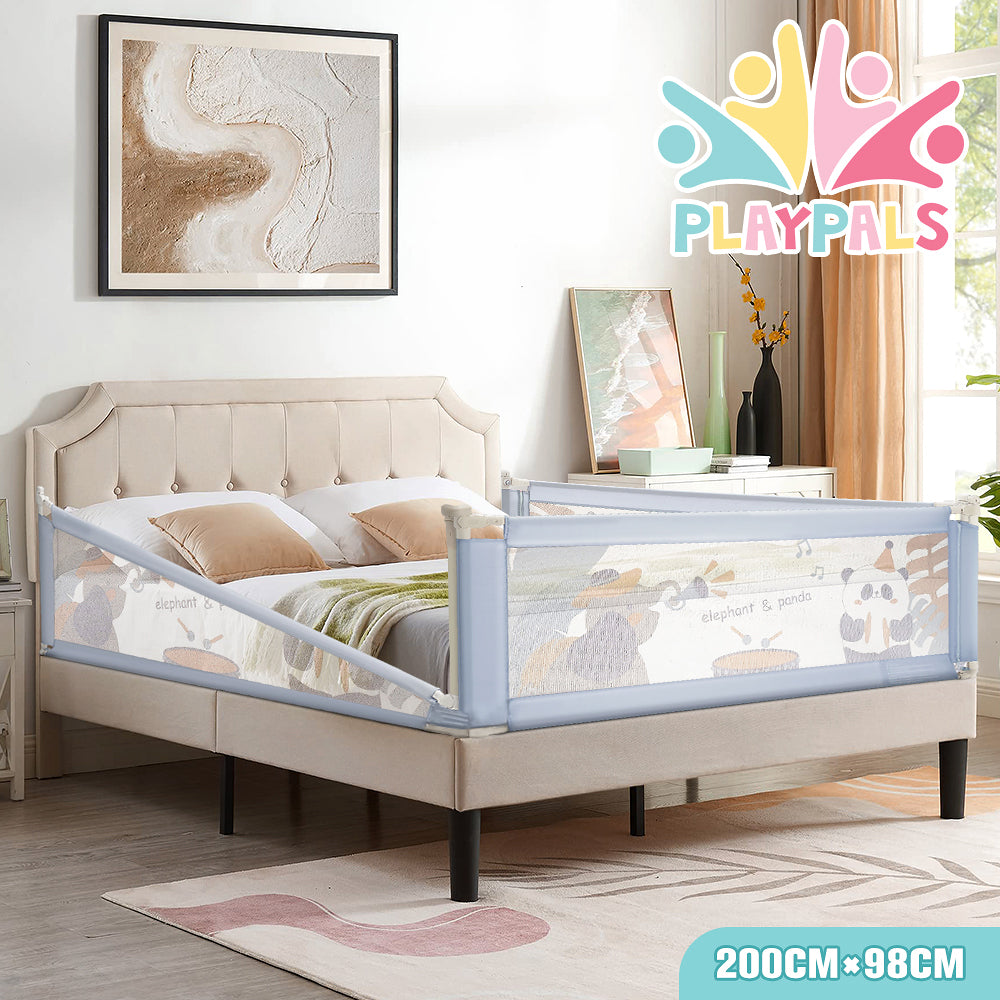 Playpals Baby Bed Rail S/M/L Height Adjustable Kids Safety Toddler Protect - Sunyee