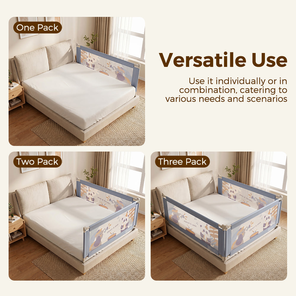 Playpals Baby Bed Rail S/M/L Height Adjustable Kids Safety Toddler Protect