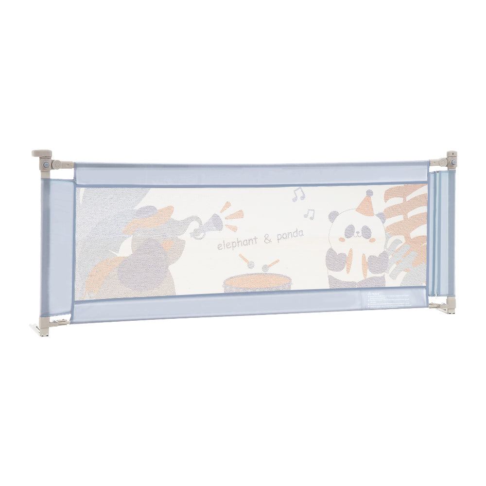 Playpals Baby Bed Rail 180x98CM Height Adjustable Kids Safety Toddler Protect - Sunyee