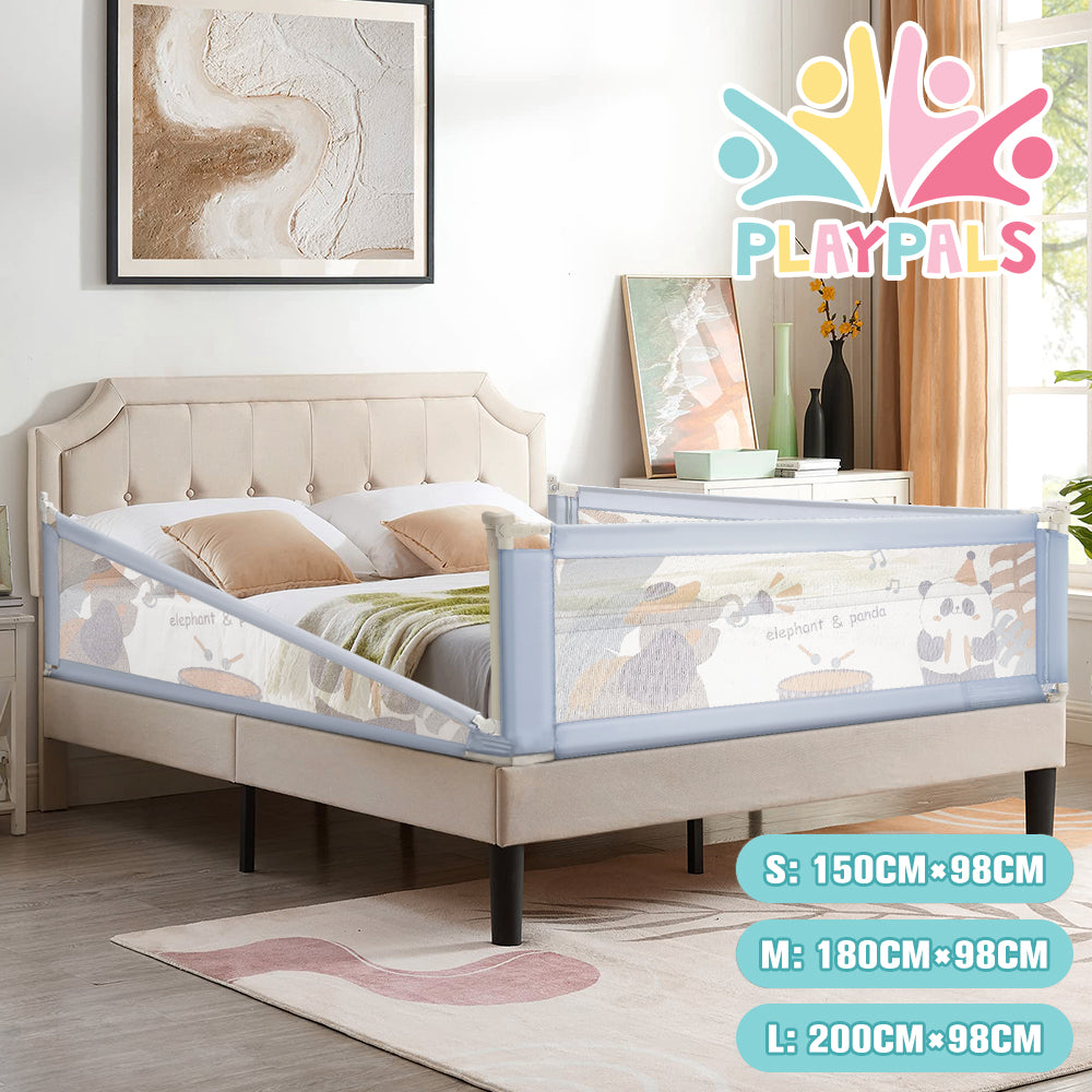 Playpals Baby Bed Rail S/M/L Height Adjustable Kids Safety Toddler Protect - Sunyee