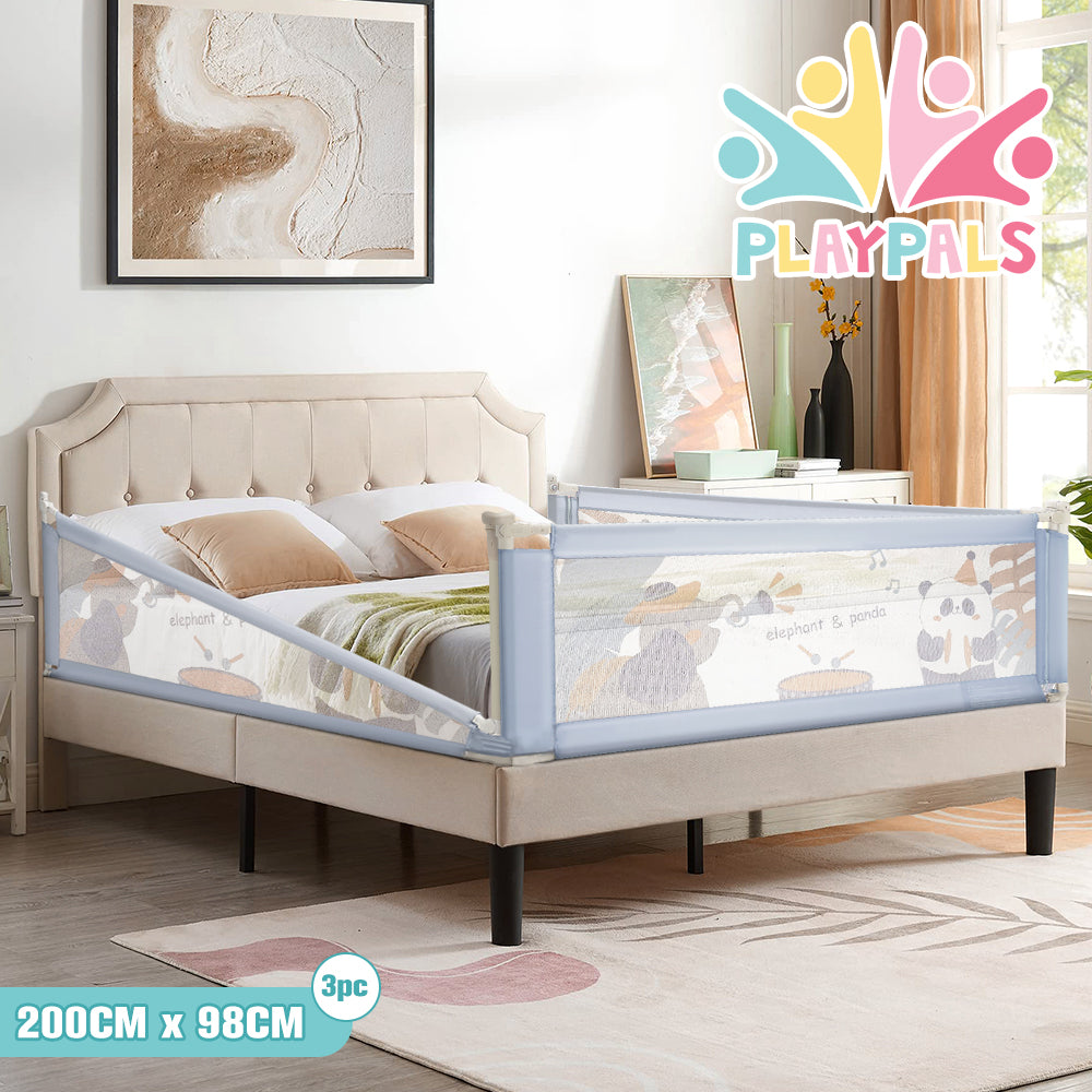 Playpals Baby Bed Rail S/M/L Height Adjustable Kids Safety Toddler Protect