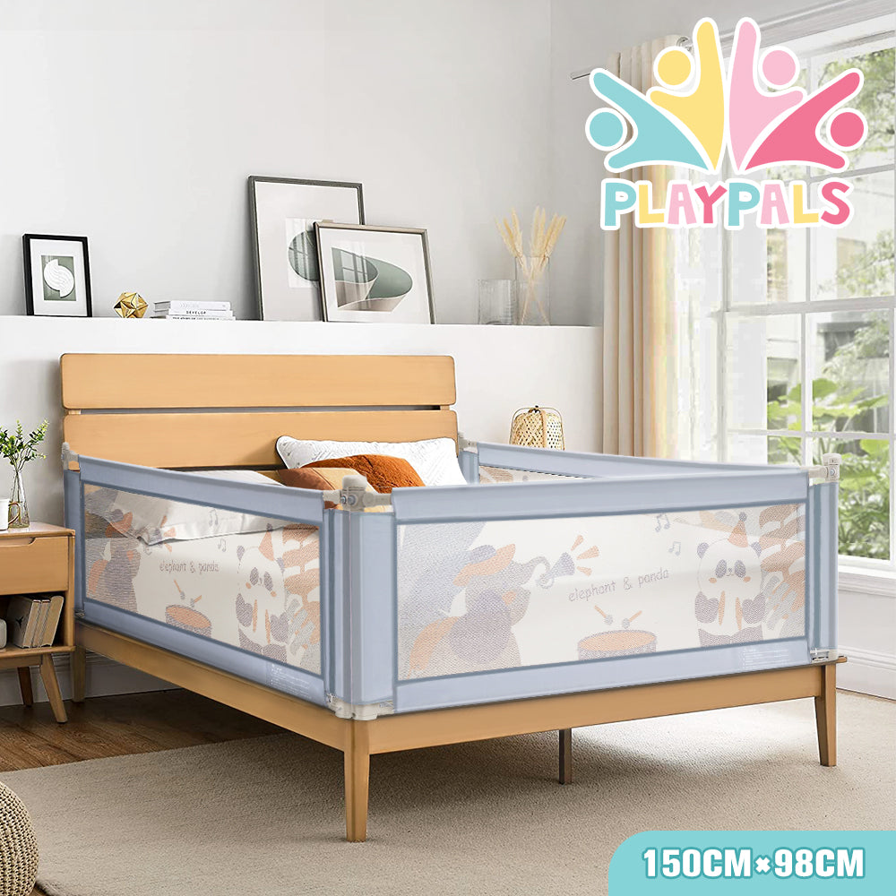 Playpals Baby Bed Rail S/M/L Height Adjustable Kids Safety Toddler Protect - Sunyee