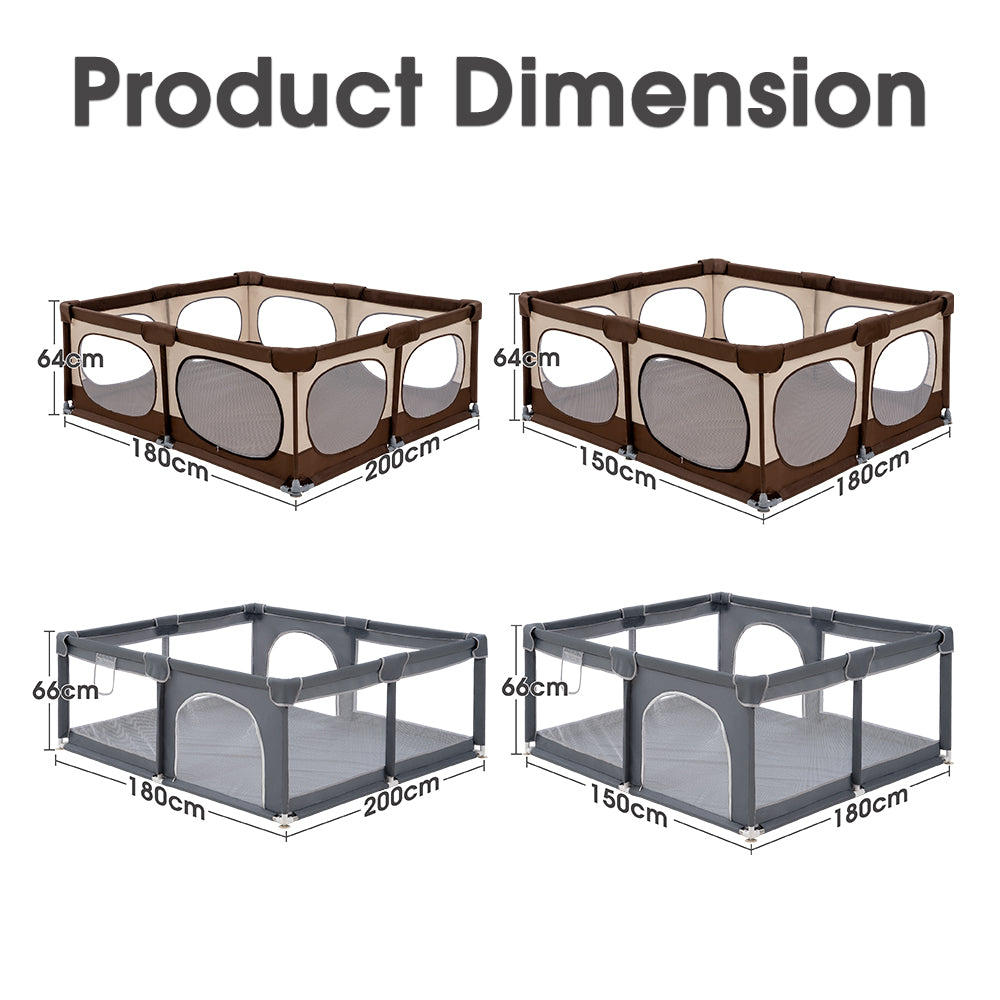 Playpals Baby Playpen Child Safety Gate Kids Playpen Child Play - Sunyee