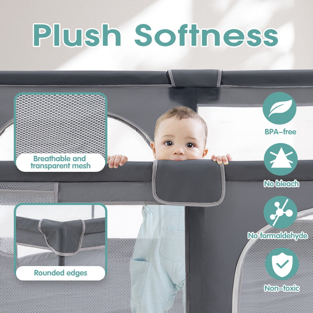 Playpals Baby Playpen Child Safety Gate Kids Playpen Child Play 2 Door 150x180cm - Sunyee