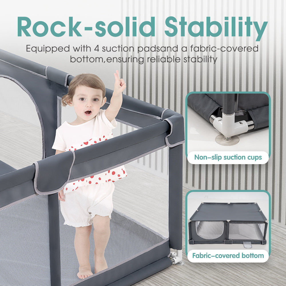 Playpals Baby Playpen Child Safety Gate Kids Playpen Child Play 2 Door 180X200cm - Sunyee