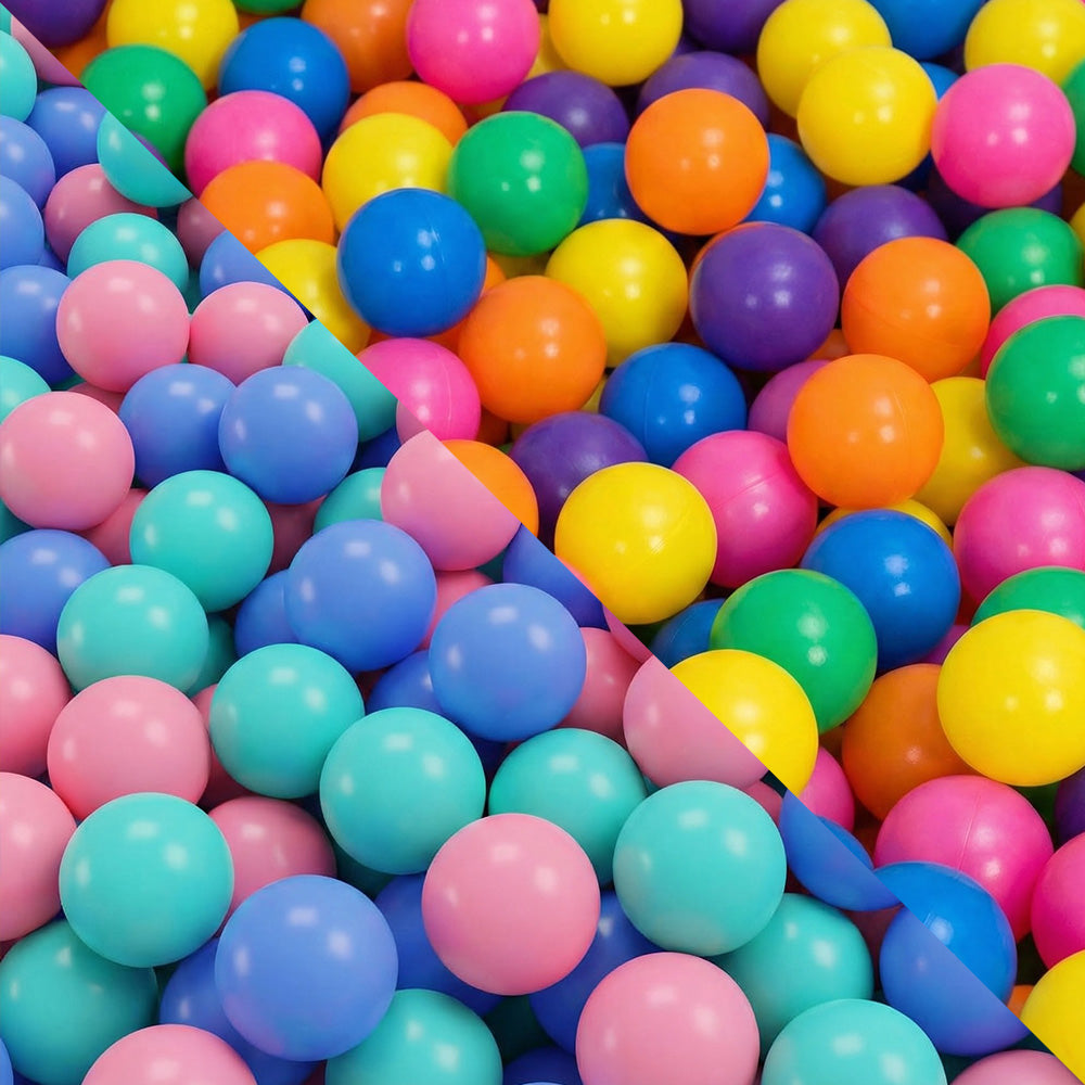 PlayPals 300 Pcs Ball Pit Balls BPA Free Plastic Balls with Storage Bag