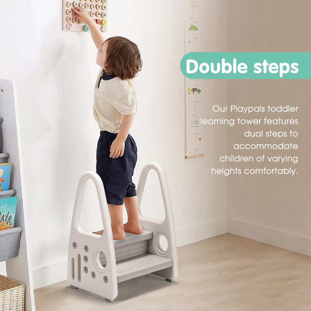 Playpals 2 Steps Toddler Step Ladder for Bathroom Sink Toilet Training Kitchen - Sunyee