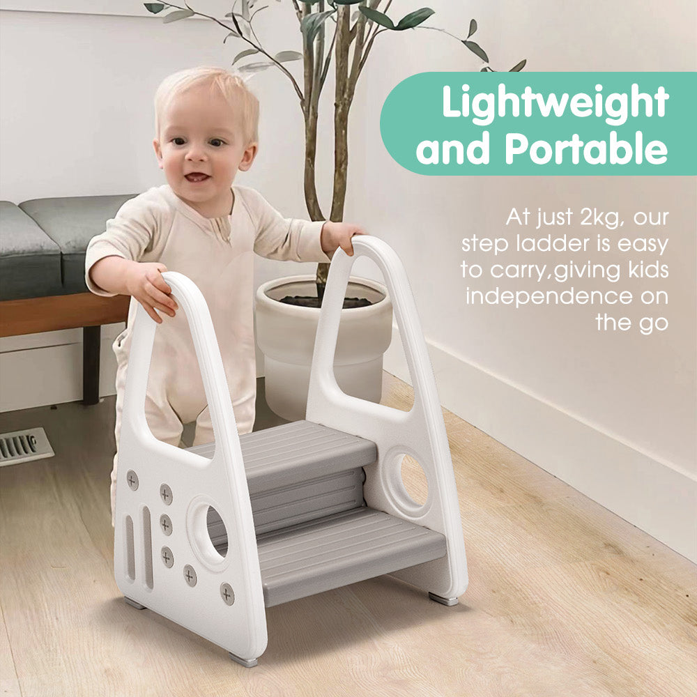 Playpals 2 Steps Toddler Step Ladder for Bathroom Sink Toilet Training Kitchen - Sunyee