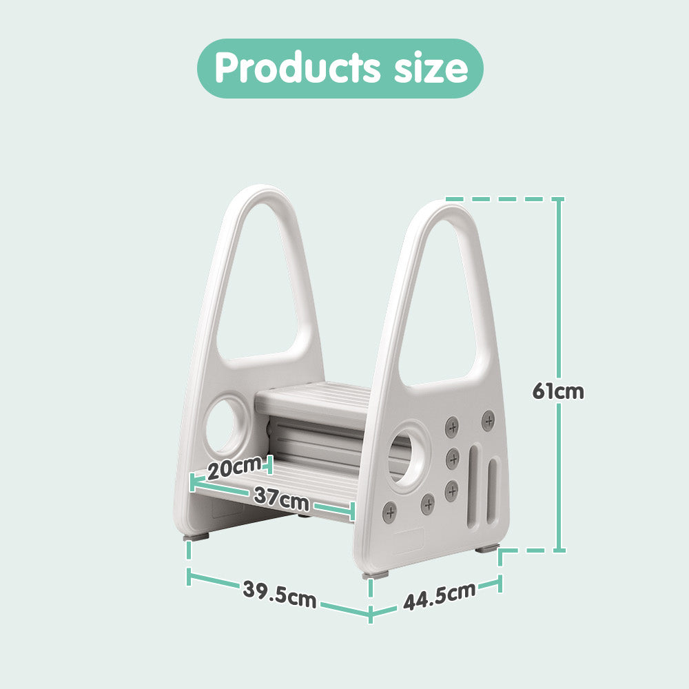 Playpals 2 Steps Toddler Step Ladder for Bathroom Sink Toilet Training Kitchen - Sunyee
