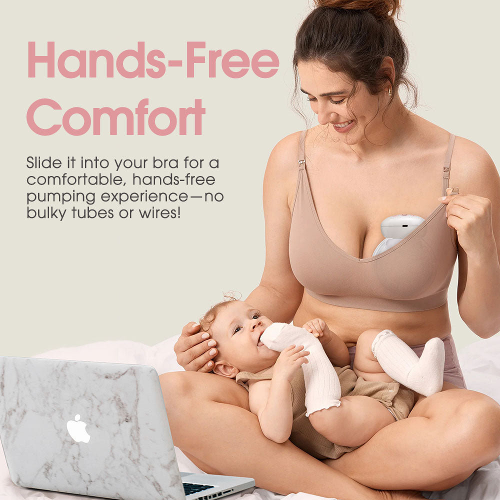 Playpals Wearable Electric Breast Pump USB Pain Free Hands-Free Automatic Milker - Sunyee