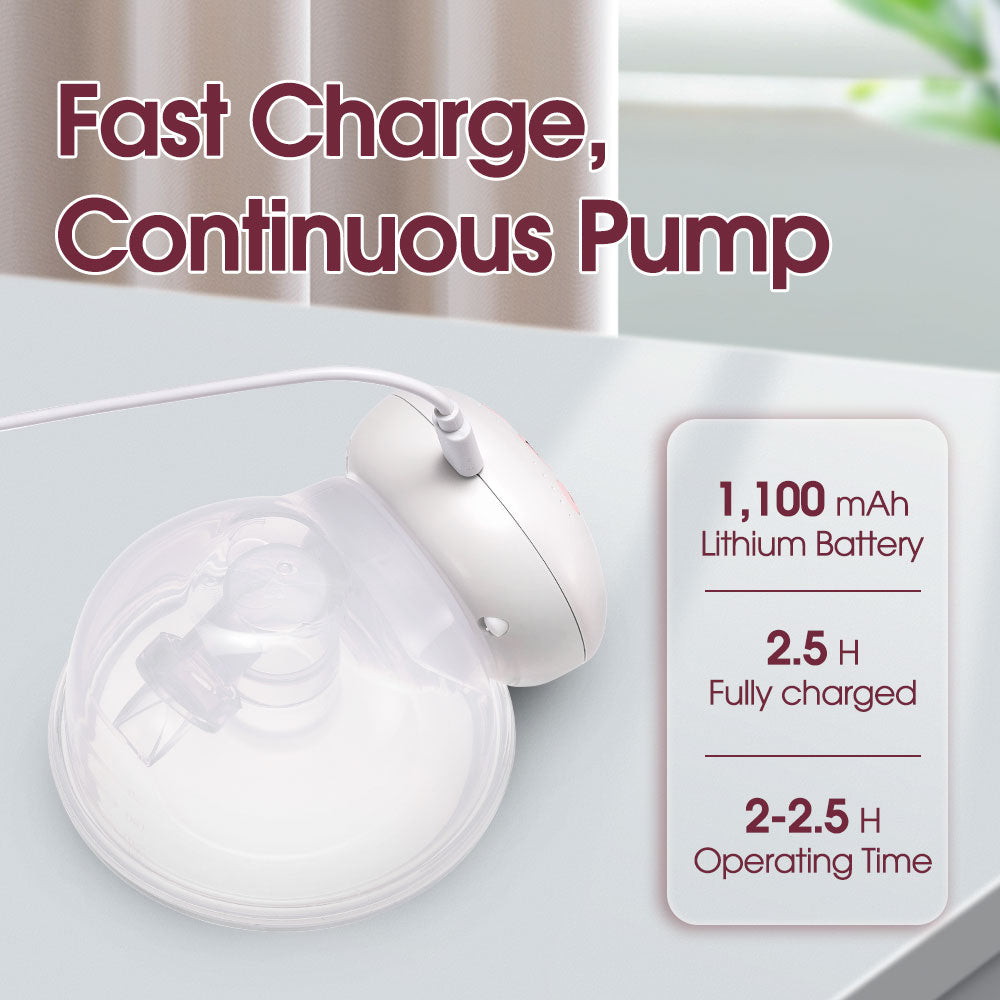 Playpals Wearable Electric Breast Pump USB Pain Free Hands-Free Automatic Milker - Sunyee