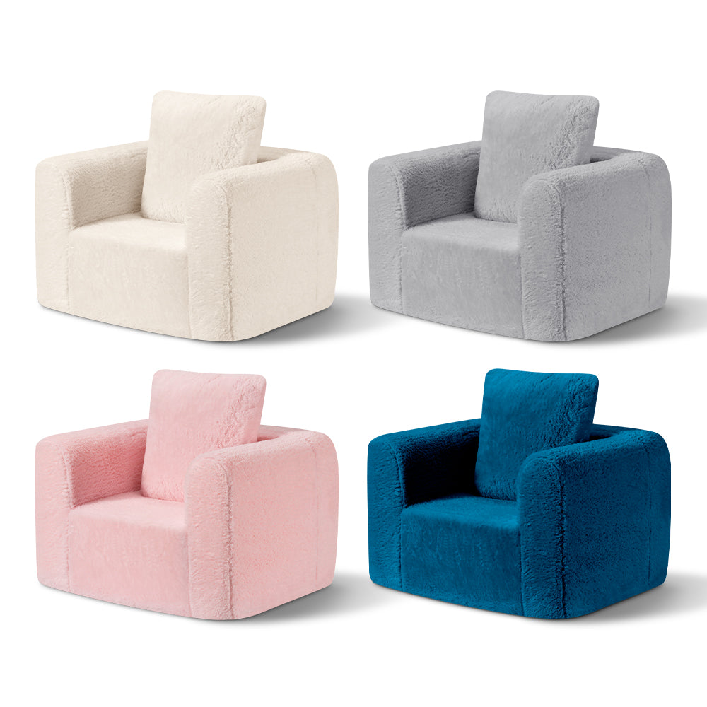 Playpals Kid Sofa Play Couch with Pillow High Back Toddler Chair Sofa - Sunyee