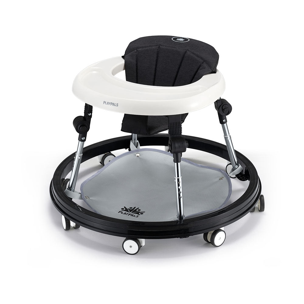 Playpals 3-IN-1 Baby Walker Adjustable Stroller Kids Ride On Toy Black - Sunyee