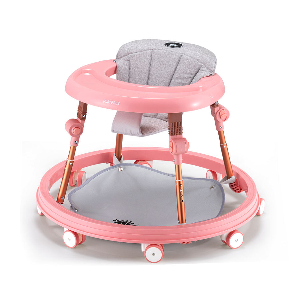 Playpals 3-IN-1 Baby Walker Adjustable Stroller Kids Ride On Toy