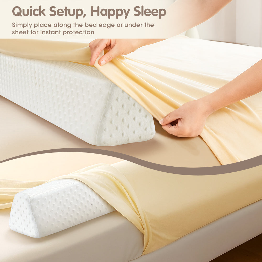 PlayPals Toddlers Bed Bumper 2 Pack 132CM Foam Safety Bed Guard Rail - Sunyee