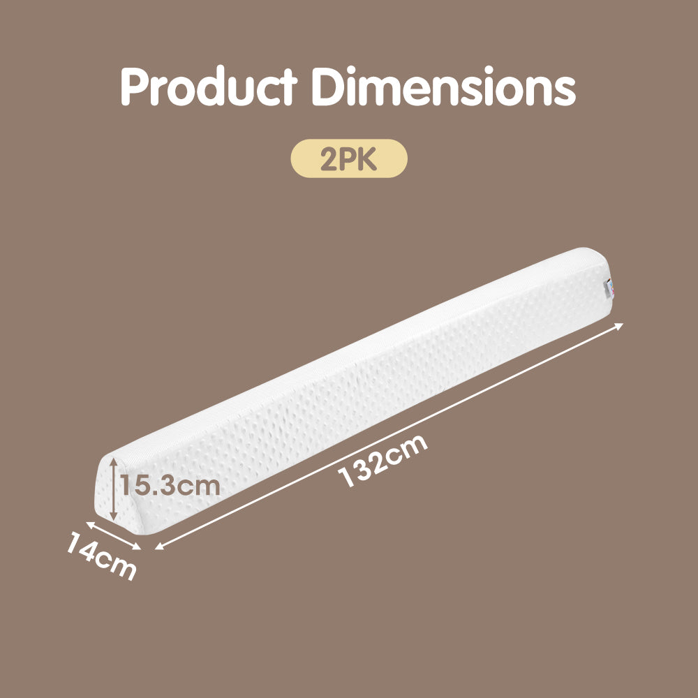 PlayPals Toddlers Bed Bumper 2 Pack 132CM Foam Safety Bed Guard Rail - Sunyee