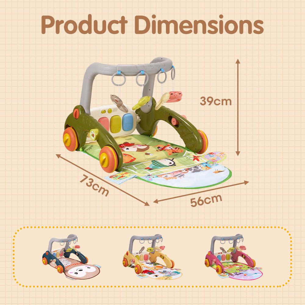 PlayPals 7-in-1 Baby Play Mat Tummy Time Activity Mat with Play Piano - Sunyee