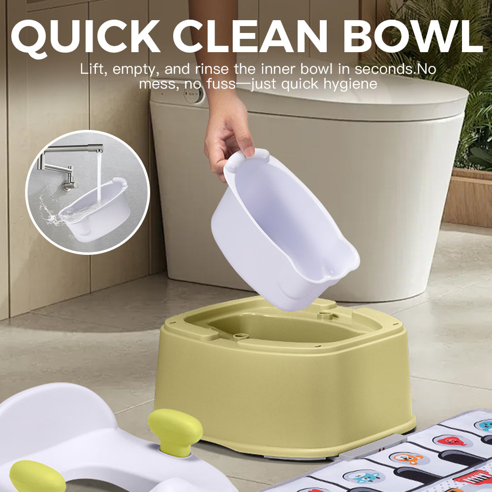 PlayPals 3-in-1 Potty Training Toilet with Interactive Musical Mat - Sunyee