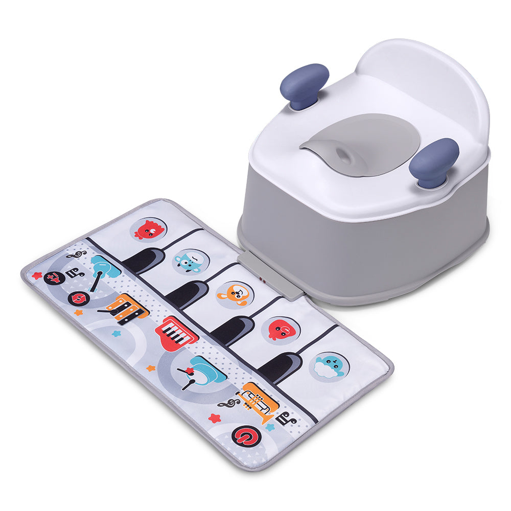 PlayPals 3-in-1 Potty Training Toilet with Interactive Musical Mat - Sunyee