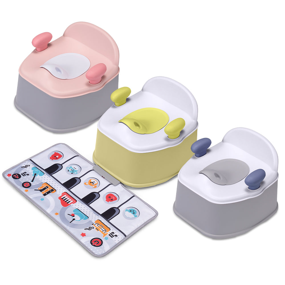 PlayPals 3-in-1 Potty Training Toilet with Interactive Musical Mat - Sunyee