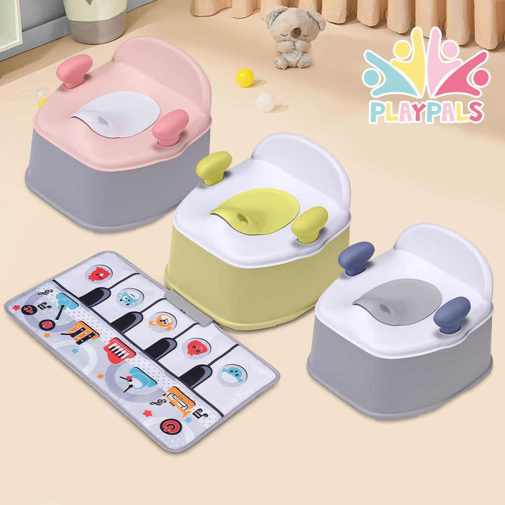 PlayPals 3-in-1 Potty Training Toilet with Interactive Musical Mat - Sunyee
