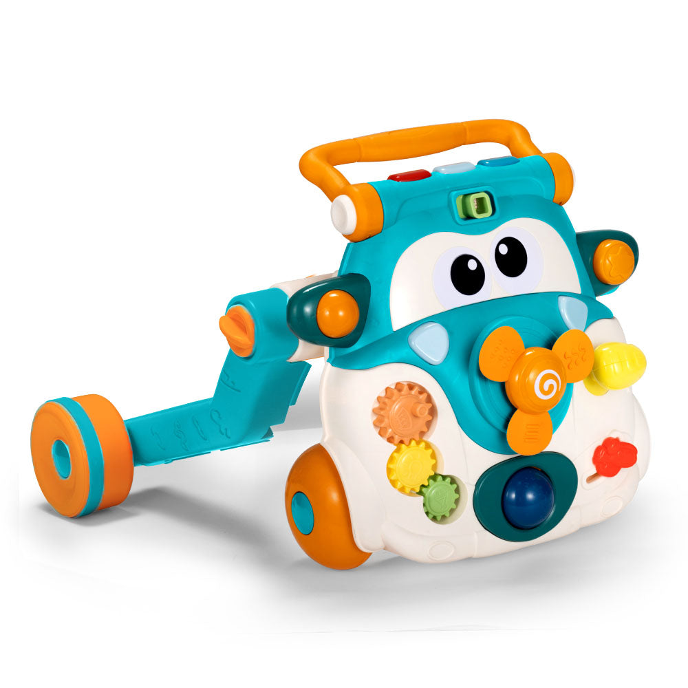 PlayPals 3-in-1 Baby Walker Cycle Scooter w/ Music 90° Rotating Head - Sunyee