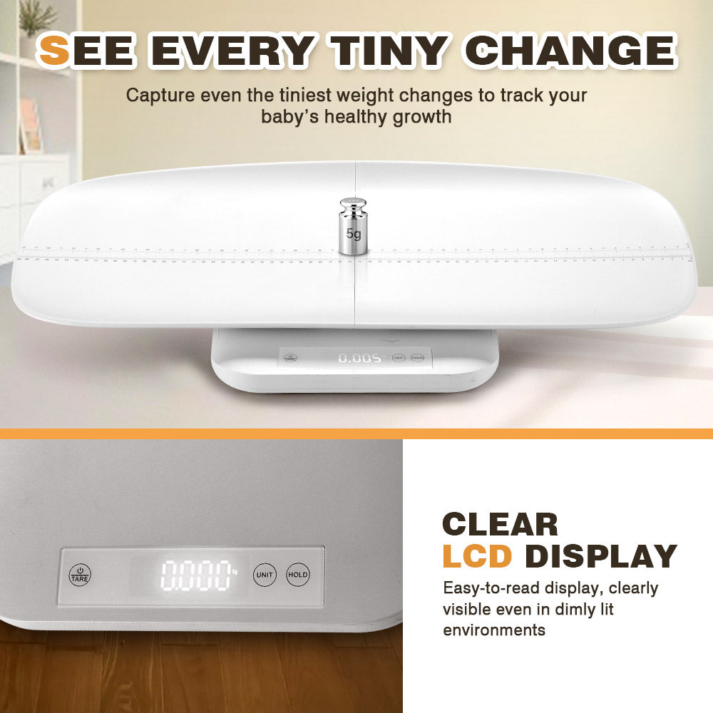 PlayPals Baby Digital Scale 150KG w/ Height Mesure Bluetooth Pet Scale - Sunyee