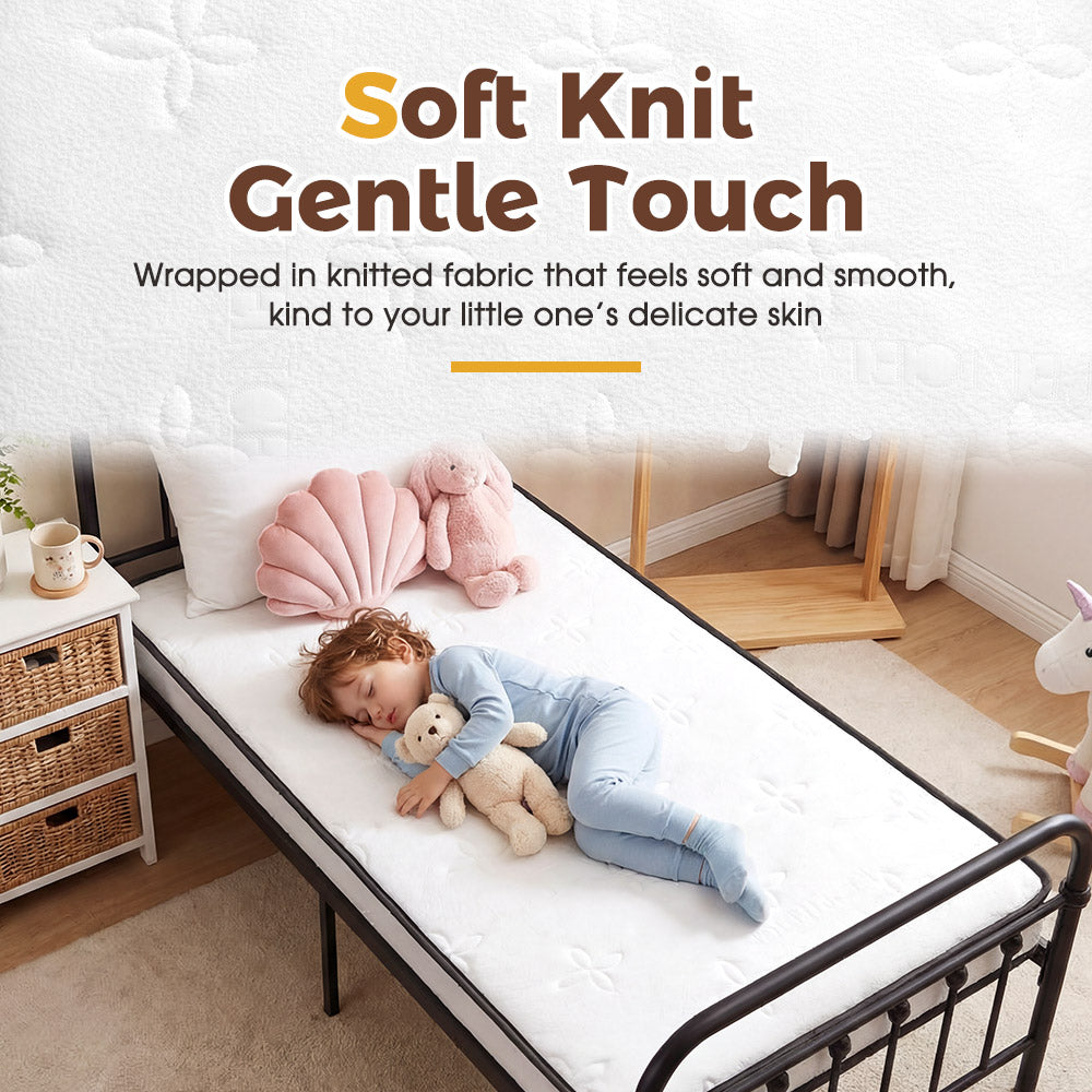 PlayPals 10CM Pocket Spring Mattress Plush Foam Medium Firm for Children - Sunyee