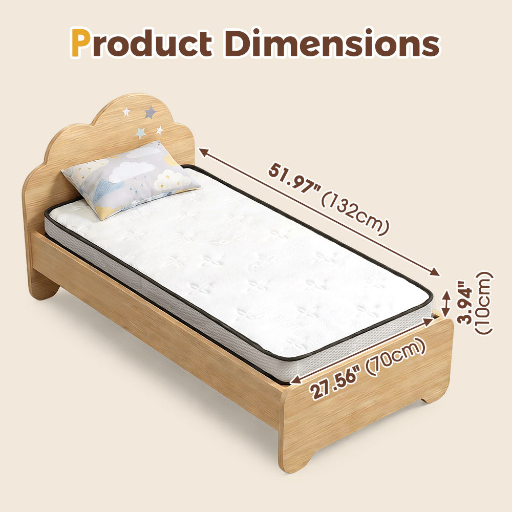 PlayPals 10CM Pocket Spring Mattress Plush Foam Medium Firm for Children - Sunyee