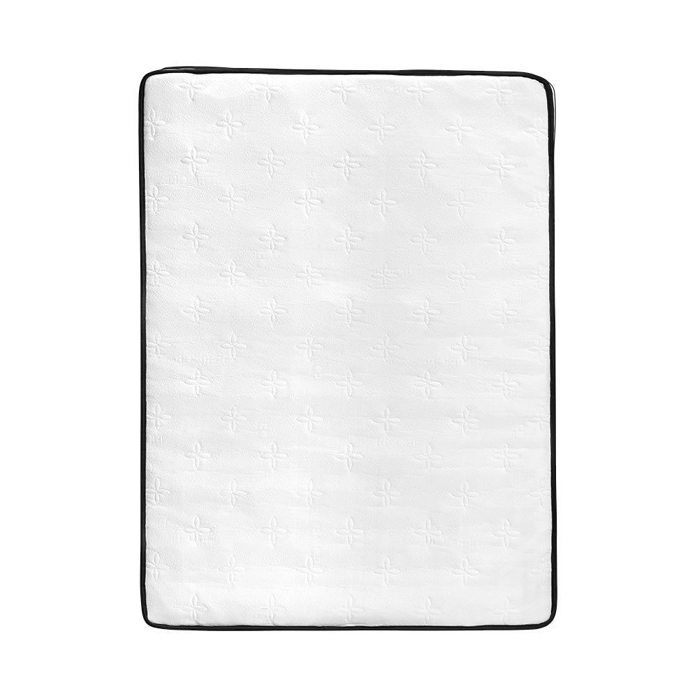 PlayPals 17CM Pocket Spring Mattress Plush Foam Medium Firm for Double - Sunyee