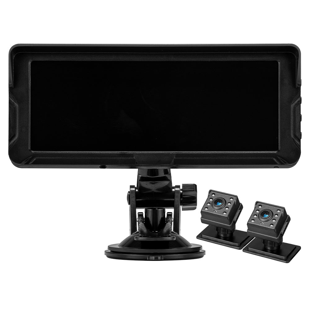 PlayPals Baby Car Camera Monitor 7" HD 1080P 2-Baby 360° Rotation Night Vision - Sunyee