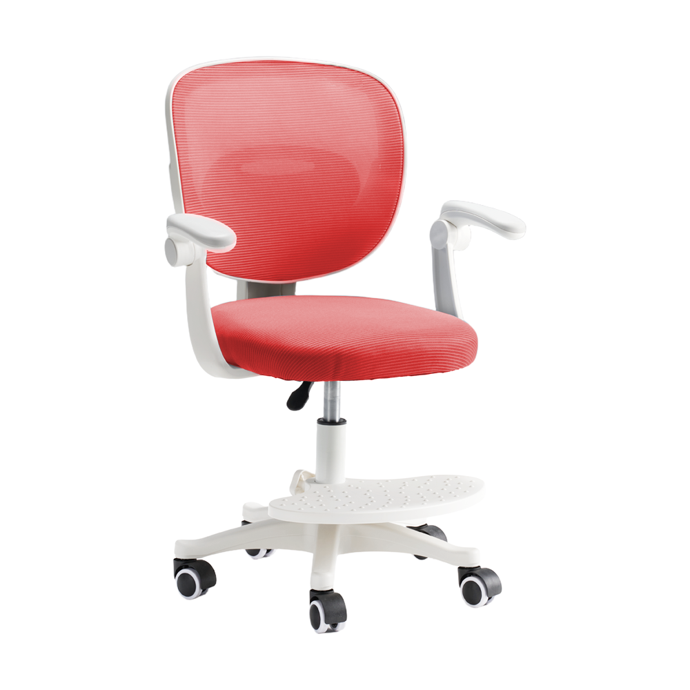 PlayPals Kids Desk Chair, Adjustable Children Study Chair, Red/Grey/Blue