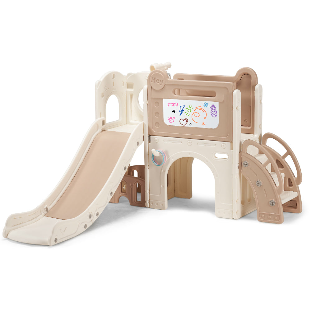 PlayPals 9-in-1 Toddler Slide Set Sport & Art Set Indoor Outdoor Playground - Sunyee
