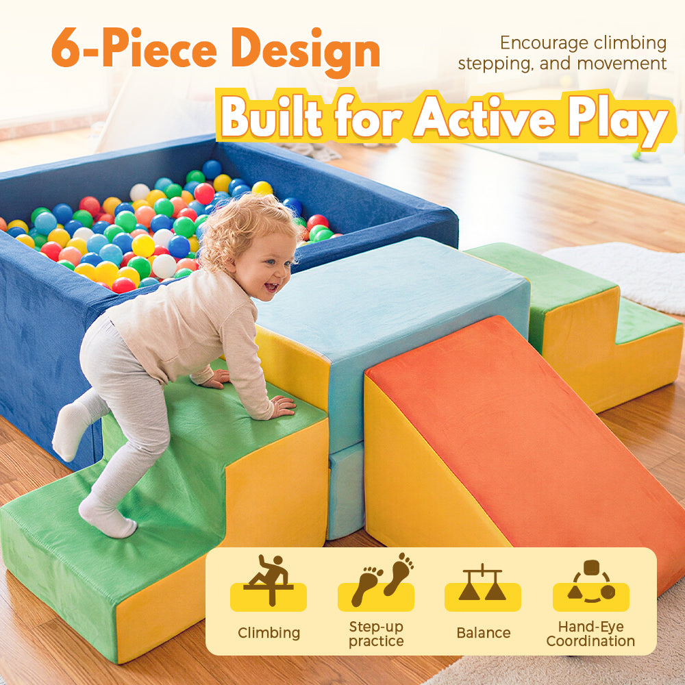Playpals Kids Foam Climbing Blocks Set Climb & Crawl Activity Toys - Sunyee