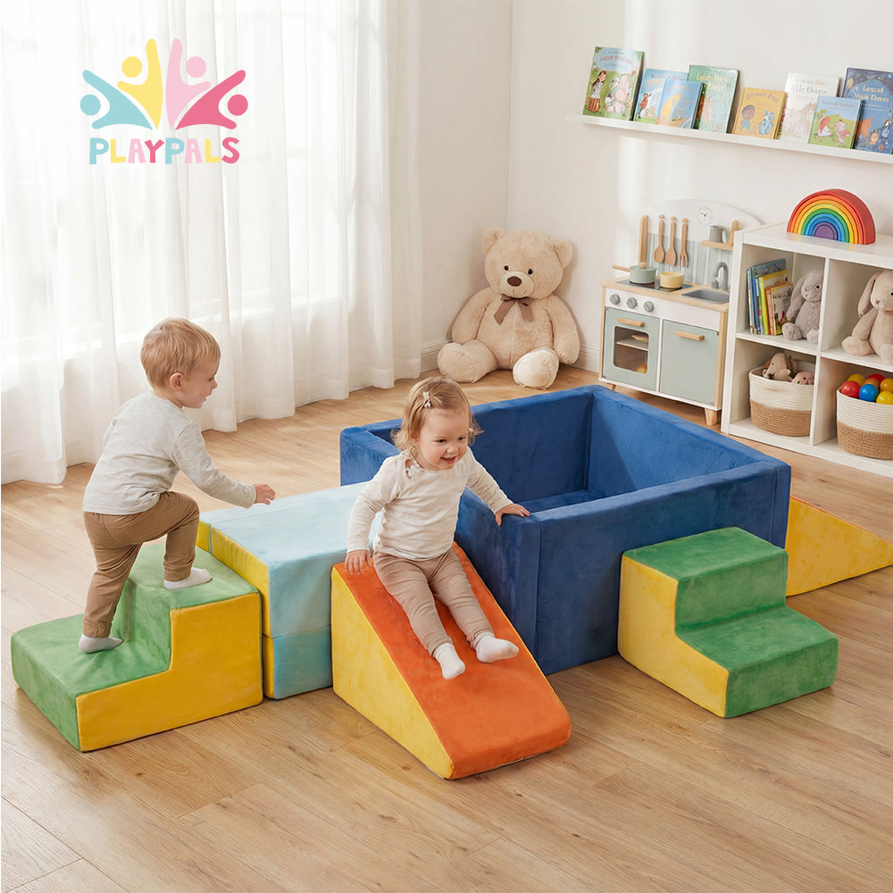 Playpals Kids Foam Climbing Blocks Set Climb & Crawl Activity Toys - Sunyee
