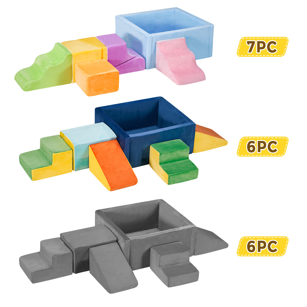 Playpals Kids Foam Climbing Blocks Set Climb & Crawl Activity Toys