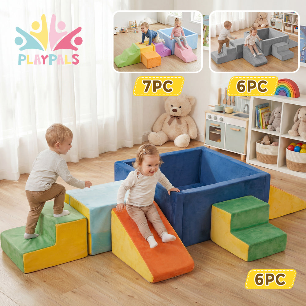 Playpals Kids Foam Climbing Blocks Set Climb & Crawl Activity Toys