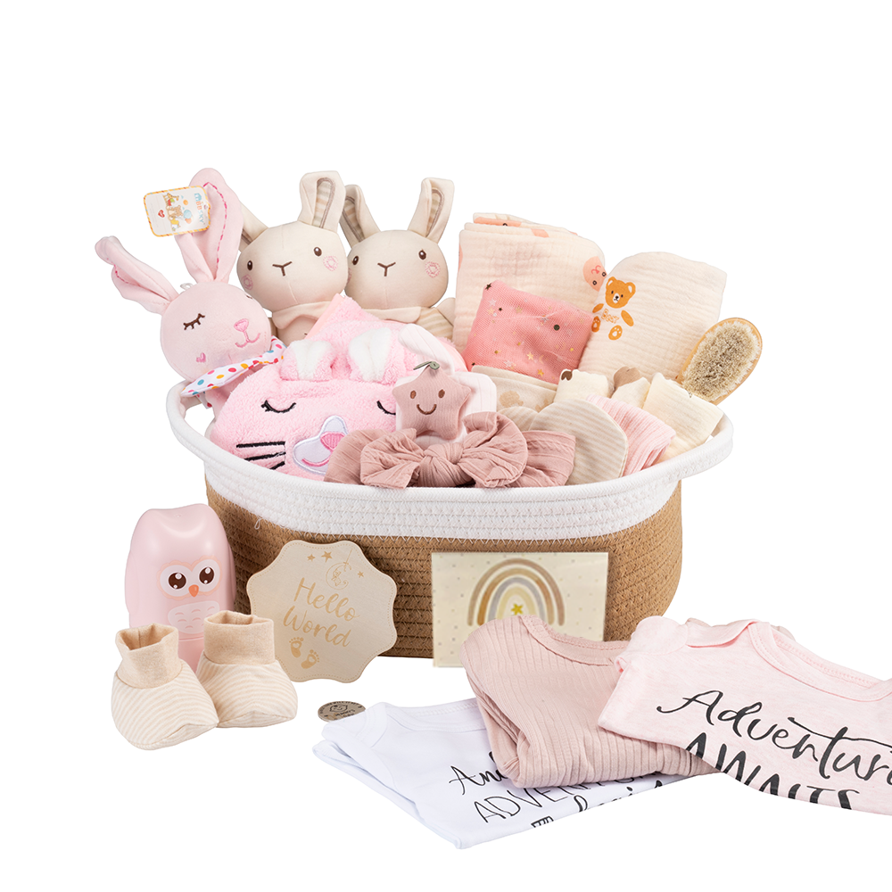 Playpals 26Pcs Newborn Baby Gift Set Bodysuits/Cloth/Comforter/Bib/Socks/Mittens - Sunyee