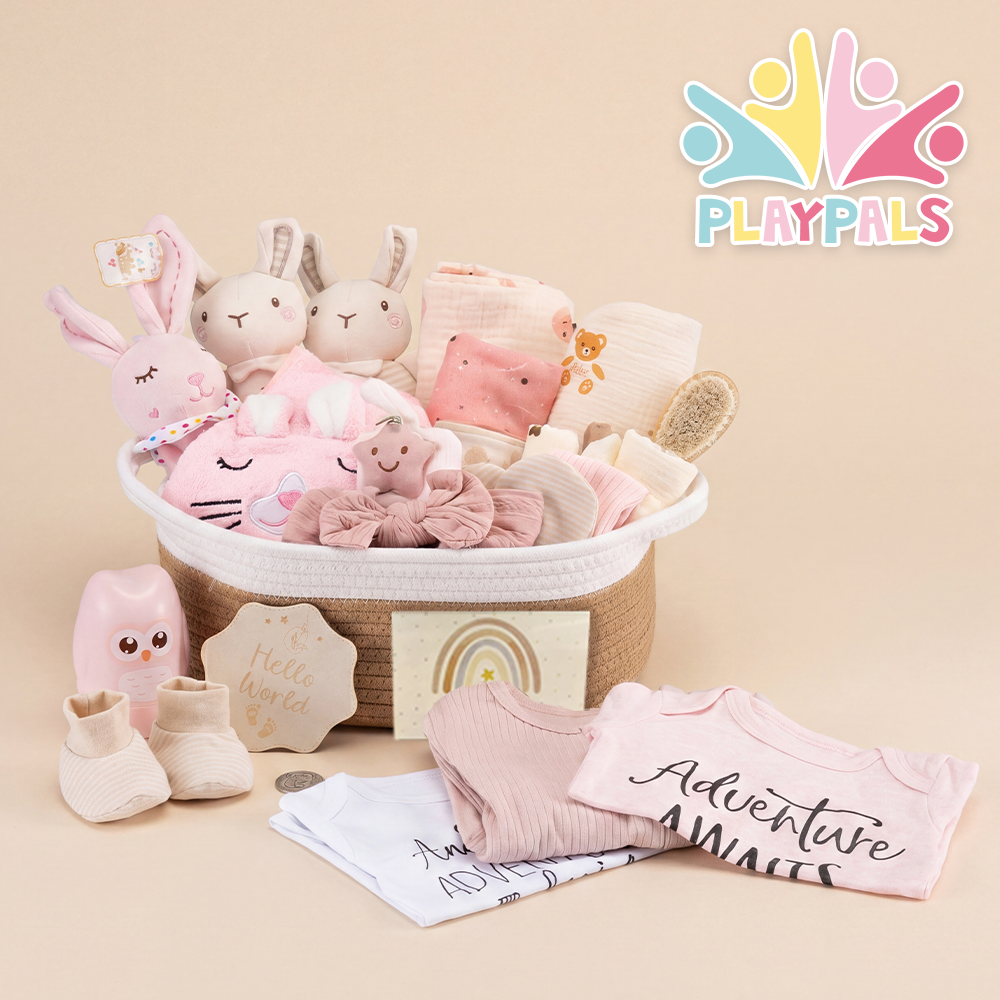 Playpals 26Pcs Newborn Baby Gift Set Bodysuits/Cloth/Comforter/Bib/Socks/Mittens - Sunyee