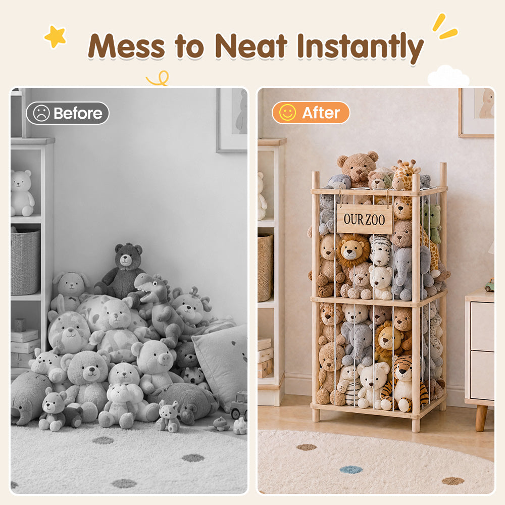 PlayPals Soft Toy Storage Large Capacity Stuffed Animal storage