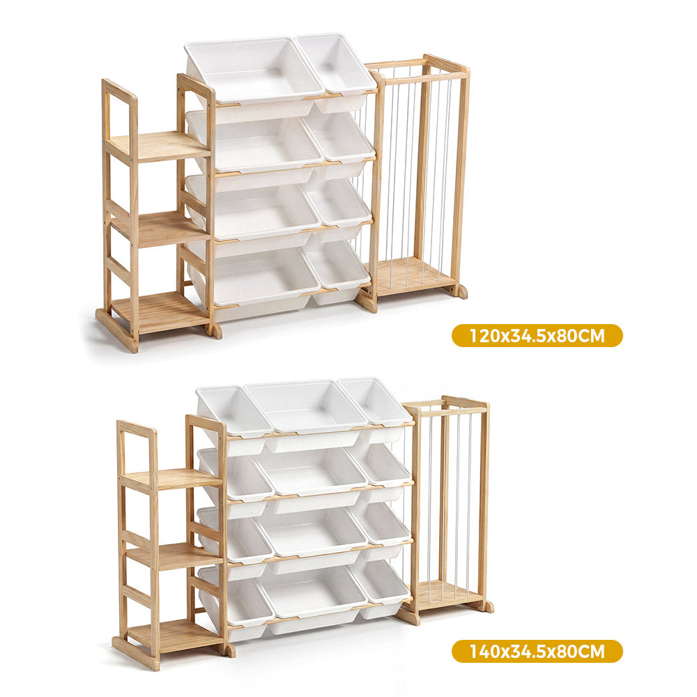 PlayPals Toy Storage Organizer with Shelves & Bins & Stuffed Animal Storage