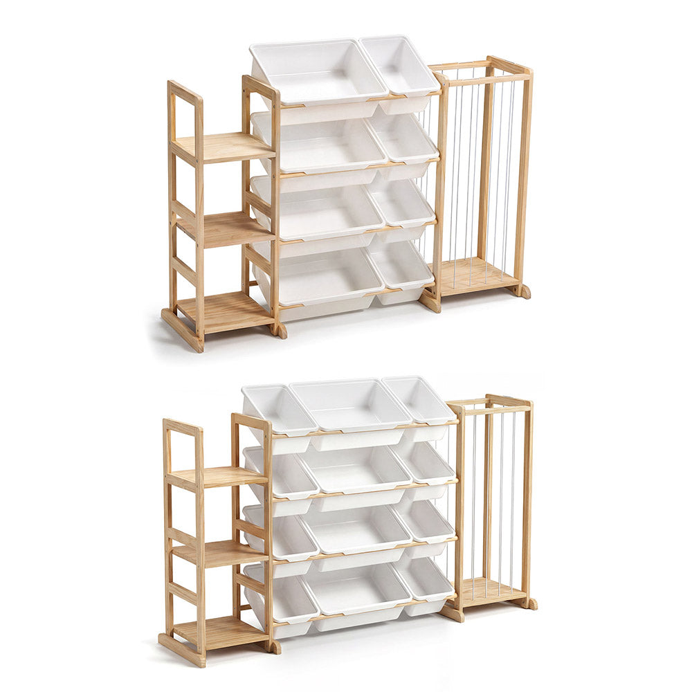 PlayPals Toy Storage Organizer with Shelves & Bins & Stuffed Animal Storage